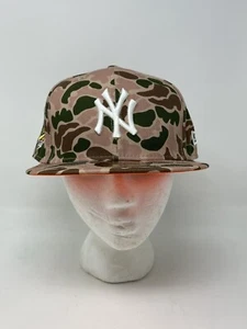 New Era Mens 59Fifty NY Yankees 1996 World Series Duck Camo Fitted Hat Sz 7 5/8 - Picture 1 of 7