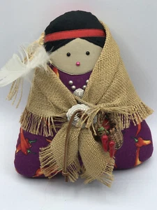 Indianer Navajo Wini Puppe von Sue Malinski - USA Chili Peppers - Bild 1 von 8