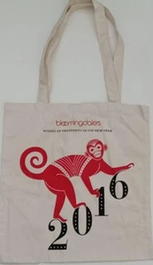 BLOOMINGDALE’S 2016 AÑO DEL MONO PROMOCIÓN OFICIAL TOTEBAG EDICIÓN LIMITADA - Imagen 1 de 2