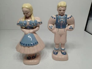 Vintage Kay Finch Ceramics California Boy and Girl Figurines Very Nice! 7" tall - Picture 1 of 4