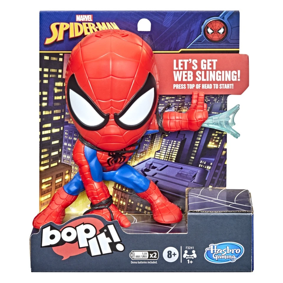 Hasbro Bop It Marvel Spiderman Electronic Game for Ages 8 (HASF3241)