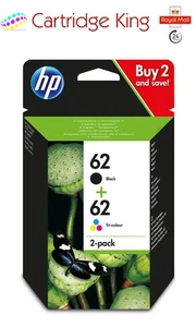Oryginalny zestaw wkładów HP 62 combo do drukarki HP Envy 5660 e-All-in-One - Zdjęcie 1 z 6