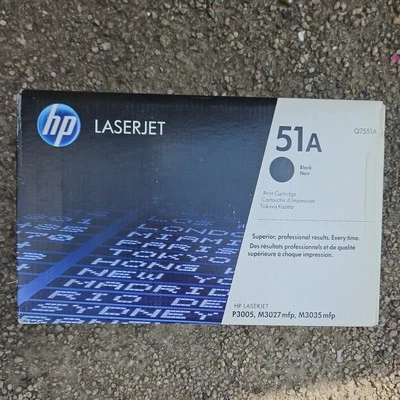 Genuine HP Q7551A Black Toner Cartridge 51A Laserjet P3005 M3027 A- VAT Inc - Image 1 of 4