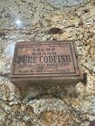 Vintage PURE CODFISH BOX The “Telmo Brand” wooden box Franklin Mac Veagh Chicago