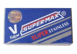 100 Supermax Super Stainless double edge razor blades