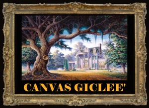 Civil War Southern Gone With Wind Tara Plantation Rhett Scarlett CANVAS Souders  - Picture 1 of 2
