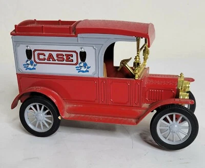 Ertl Locking Replica 1913 Ford Model T Van  Bank Diecast  CASE TRACTORS - Image 1 of 4