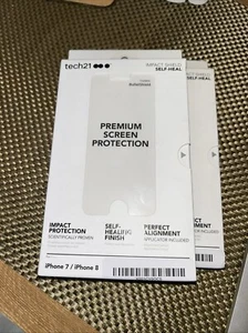 Tech21 Impact Easy Fit Shield SelfHeal Screen Protector for iPhone 7/8 - Picture 1 of 3