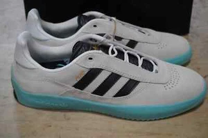 Adidas Originals Puig Suede Crystal White Light Aqua mens' sneakers JH8166 Skate - Picture 1 of 5