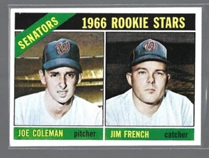 1966 Topps Baseball Washington Senators ROOKIE STARS Card #333-Coleman/French - Picture 1 of 2