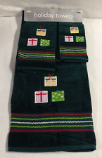 Vintage Martha Stewart Holiday Towels - 3 Piece Set - New with Tags, Tiny Flaw