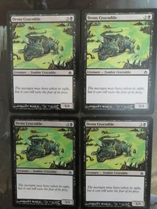 Magic the Gathering Fifth Dawn Dross Crocodile X 4 - Picture 1 of 1