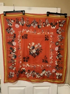 Markenlos 38 "x 39,5" bunte Blumen Schal EUC - Bild 1 von 1