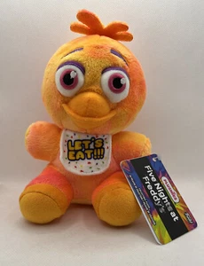 Juguete suave de peluche Tie Dye Chica Funko Five Nights At Freddys FNAF Freddy genuino Reino Unido - Imagen 1 de 7