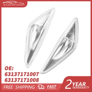 2x Side Indicator LED Repeater Light For BMW X3 F25 X5 E70 X6 E71 Clear - Picture 1 of 10