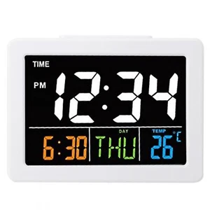 Table Clock Date Display Digital Alarm Clocks LCD Display For School Home Use - Picture 1 of 7