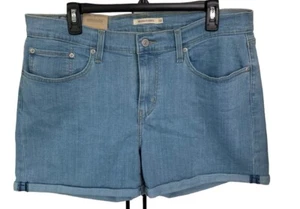Levi’s Mid Length Shorts Size 33 Light Wash Denim - Picture 1 of 4