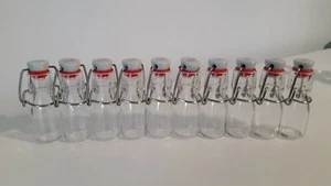12 kleine Glasflaschen 40ml mit Bügelverschluss, Bügelflaschen, leere Fläschchen - Bild 1 von 5