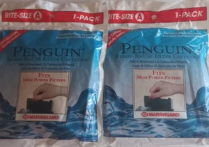Marineland Penguin Rite-Size A Cartridge Lot of 2 Aquariums Fish Tanks New - Picture 1 of 4
