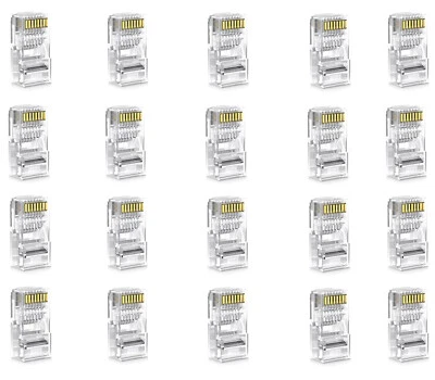 Connettori Rj45 8P8C PLUG Ethernet Adattatore Cavo di rete Bulk 5 Conf  KDCA07-1 - Immagine 1 di 4