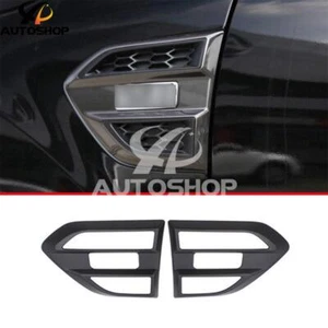 For Ford Ranger 2015-2022 Black Air Flow Vent Side Fender Frame Cover Trim 2pcs - Foto 1 di 6