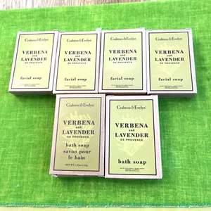 Barra de jabón 6 Crabtree & Evelyn Verbena’s & Lavender 4 faciales y 2 baños nueva en caja de viaje - Imagen 1 de 7