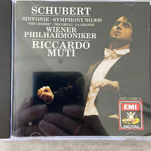SCHUBERT: Sinfonie Nr. 8 (Die "Grosse") - Muti (UK CD EMI CDC 7 47697 2 / NM)