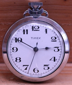 TIMEX MADE IN GREAT BRITAIN 51mm MEN'S POCKET WATCH FOR REPAIR (HS)