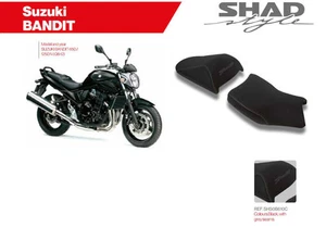 SHAD SELLA IMBOTTITA COMFORT SUZUKI BANDIT 650 1250N 08-12 SADDLE BLACK GRAY - Imagen 1 de 1