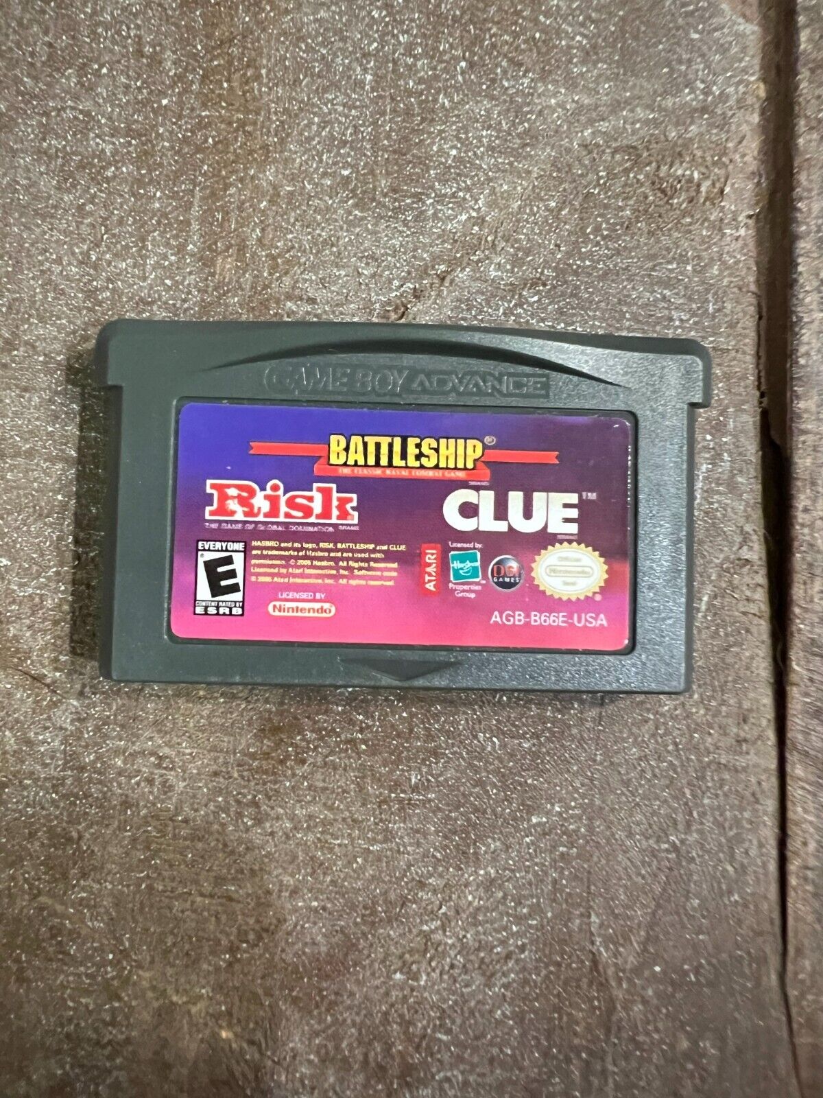 Risk/Battleship/Clue - Nintendo Game Boy Advance - Cart Only - Tested