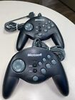 2 Microsoft PC Game Controllers(Untested) see description