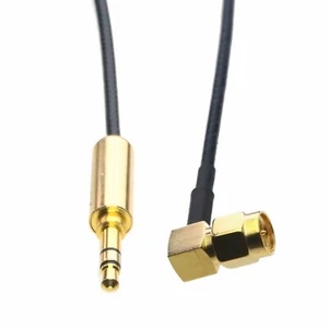 SMA Male L to 3.5mm Stereo 1/8" TRS Plug Monitor Decoder DVR Audio Cable 4"~16FT - Picture 1 of 6
