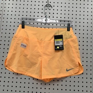 NEW NIke Dri Fit Runing Shorts Womens Size Small  Orange Fits 26x3 Pocket NWT - Picture 1 of 14