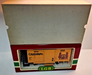 LGB 4034 Cardinal Beer Wagon Boxcar NOS w Box Cover Sleeve - Picture 1 of 7