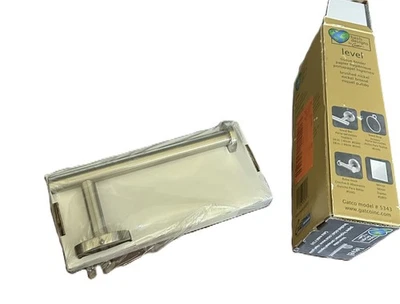 Soporte de papel higiénico nivel Gatco en níquel cepillado nuevo SIN HERRAJES Foto 1 de 2