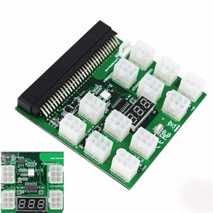 6PIN PCIE 1600W Mining Power Ports Breakout Board DPS-1200FB 12 For HP PSU GPU - Zdjęcie 1 z 11
