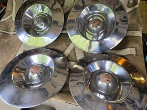 1953 CADILLAC DEVILLE, FLEETWOOD SOMBRERO 15" WHEEL COVERS🔥HUBCAPS SET OF 4 - Picture 1 of 16