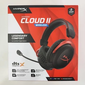 HyperX Cloud II Wireless Gaming Headset (Black/Red) | HHSC2X-BA-RD/G - Picture 1 of 18