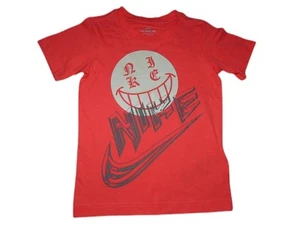 Nike Little Boys Tee Shirts Short Sleeve Tee T-Shirt Cotton Ember Glow 4 NWT - Picture 1 of 2