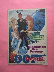 Diamonds Are Forever (1971) Vintage James Bond Movie Program Sean Connery 007 - Picture 1 of 2