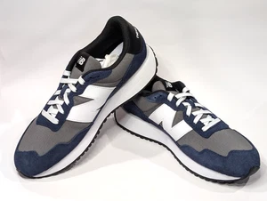 Zapatillas bajas New Balance 237 gris/blanco/azul marino para hombre - Tallas Asst NWB MS237MCN - Imagen 1 de 10