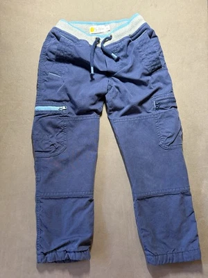 Pantalones cargo Mini Boden 5Y (110 cm) azul marino con divertido forro de estrella 6 bolsillos tirar Foto 1 de 4