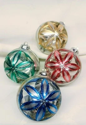 Joya Brillante Multicolor Diorama Adornos Retro Años 60 Diseño Corte Flor Raro Foto 1 de 4