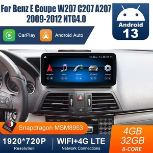 10.25'' Android13 4+32GB Screen for Mercedes-Benz E Coupe W207 C207 2009-2012 - Picture 1 of 24
