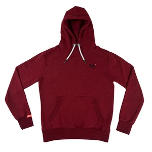 Superdry Herren Essential Logo Hoodie Heather Red Größe L - Bild 1 von 12