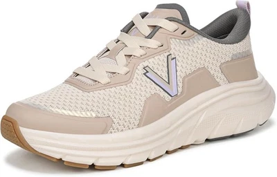 Zapatilla deportiva para mujer Vionic Walk Max II con cordones pergamino imitación cuero/tejido 6M Foto 1 de 4