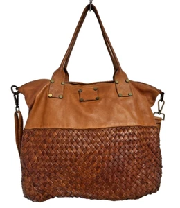 Borsa a tracolla in pelle Vera Pelle Made in Italy foderata in cammello - Foto 1 di 20