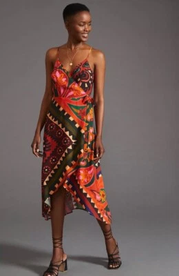 NWT Farm x Anthropologie Hanky Wrap Dress size XSP - Image 1 of 4