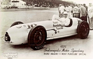 PPC-Indianapolis Motor Speedway-Duque Nalon-Novi SPL-De colección 1952 Postal (E18) - Imagen 1 de 5