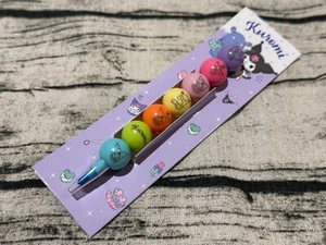 Kuromi Crayon 7 Colors Pencil Non-Sharpening Beautiful Sanrio Gift Colorful Kids - Picture 1 of 5